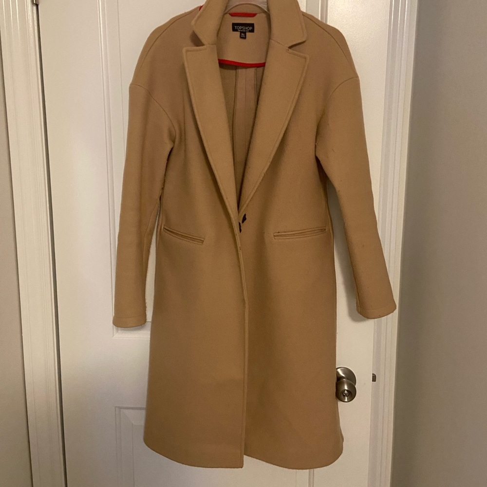 TOPSHOP beige / camel coat